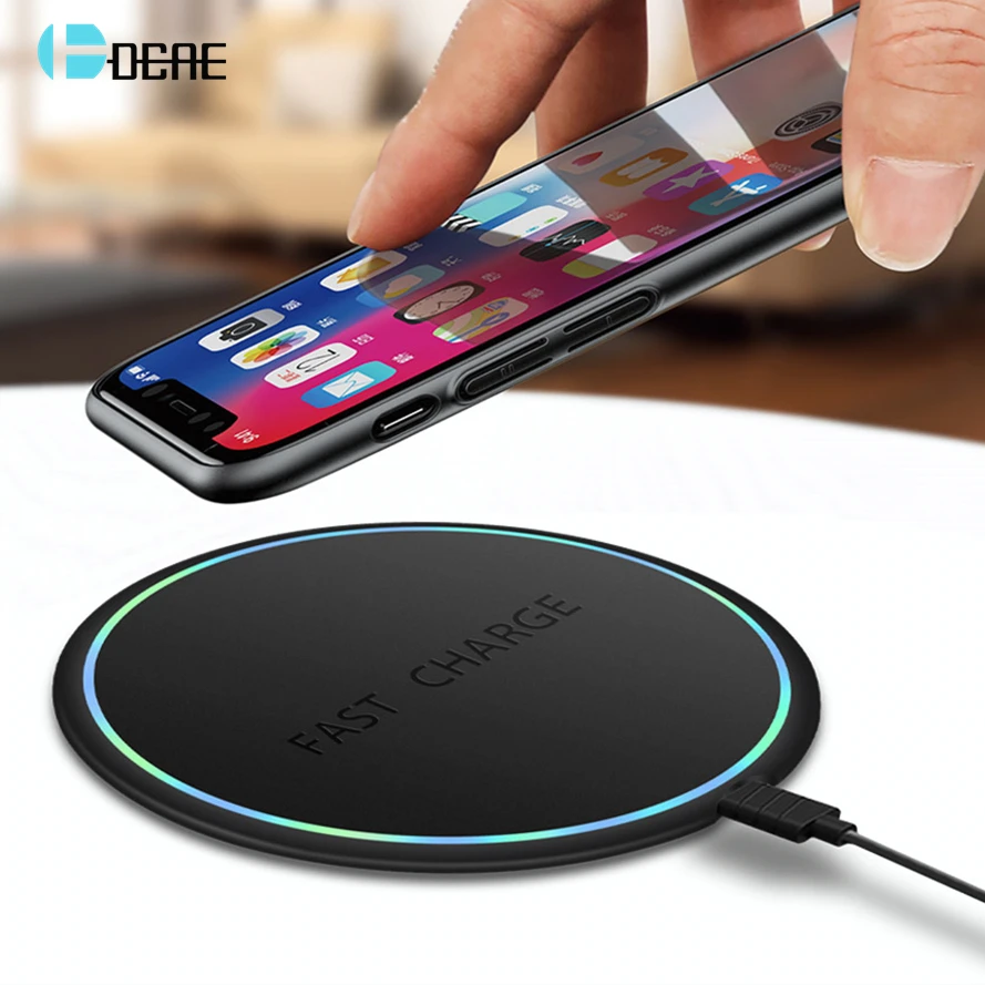 DCAE Qi Беспроводное зарядное устройство Quick Charge 3,0 Быстрая зарядка 10 Вт для iPhone 11 X XR XS 8 samsung S10 S9 S8 Xiaomi mi 9 mi X 3 2S