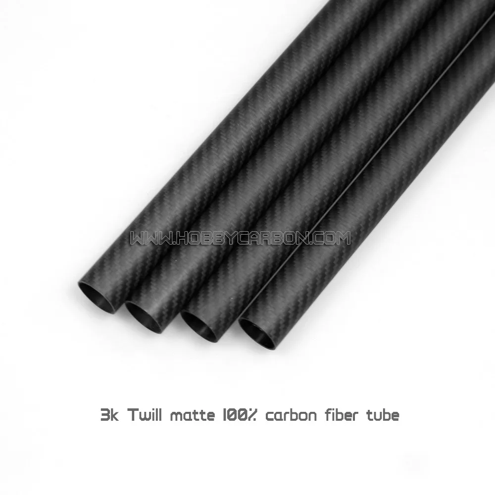 HOBBY CARBON 8 шт. оптовая цена 25x23X1000mm полный 100% углеродное волокно труба из