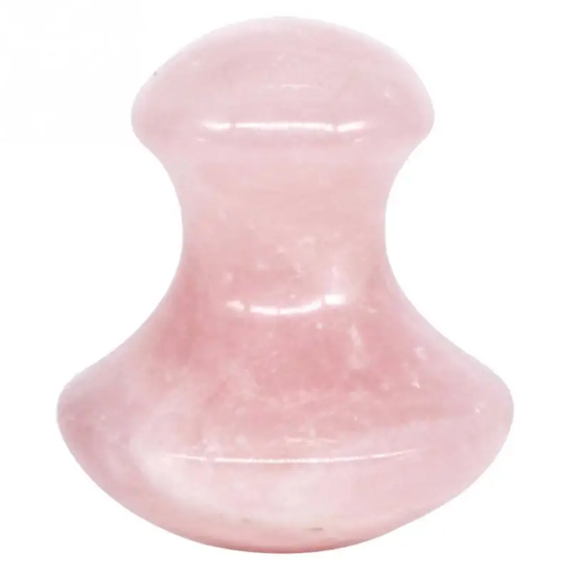 Массажер для лица Gua Sha Rose Quartz Безопасный и эффективный Удобный для переноски инструмент в форме гриба маленький массажер