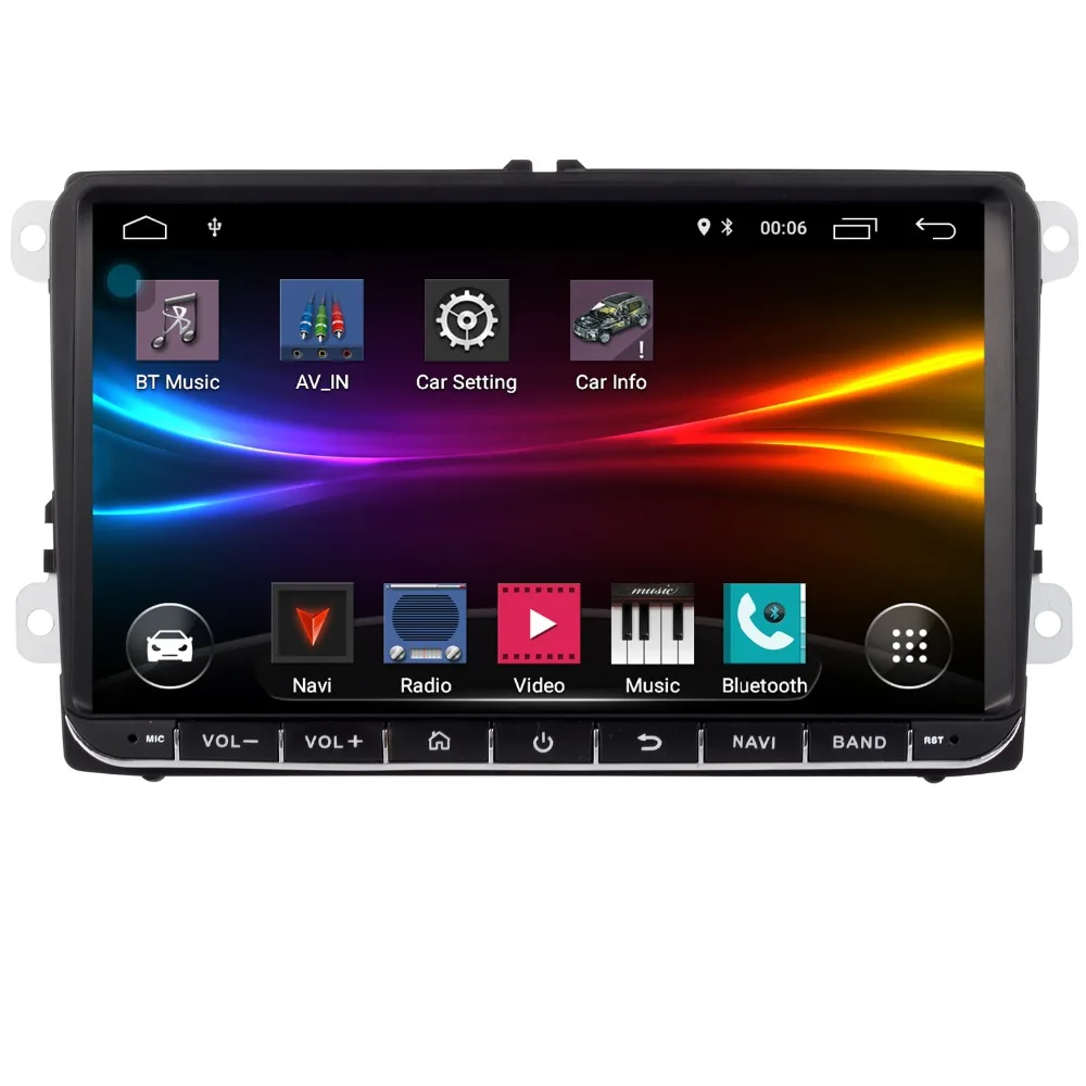 " vw android 9,0 автомобильный dvd gps навигатор для Volkswagen GOLF5 Golf6 POLO PASSAT B5 B6 JETTA TIGUAN Радио руль BT