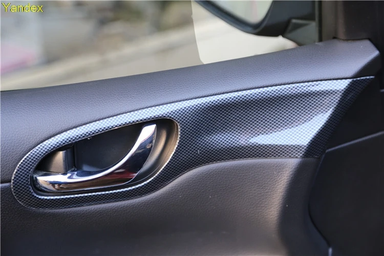 Яндекса углеродного волокна стиль персикового дерева интерьер автомобиля