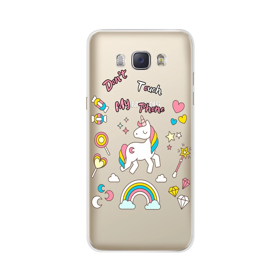 Цветной цветочный чехол для samsung Galaxy J5 j510 J510F, силиконовый мягкий чехол для samsung J5 J 5, чехол s, бампер - Цвет: Кофе
