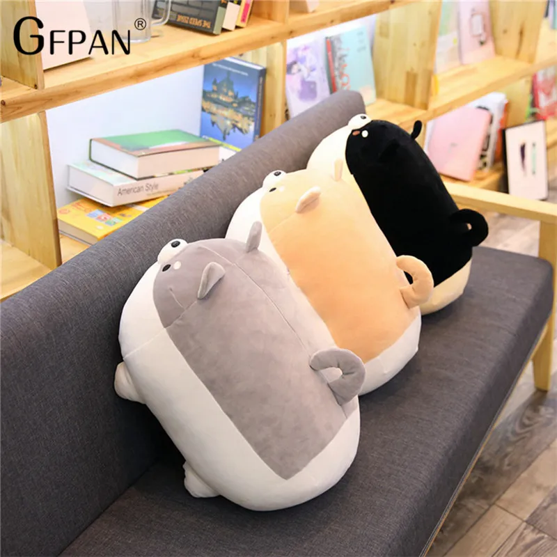 40 см Kawaii Fat shaba inu собака Мягкое Животное плюшевая подушка подарки на день рождения для детей детская спальная Подушка домашний декор