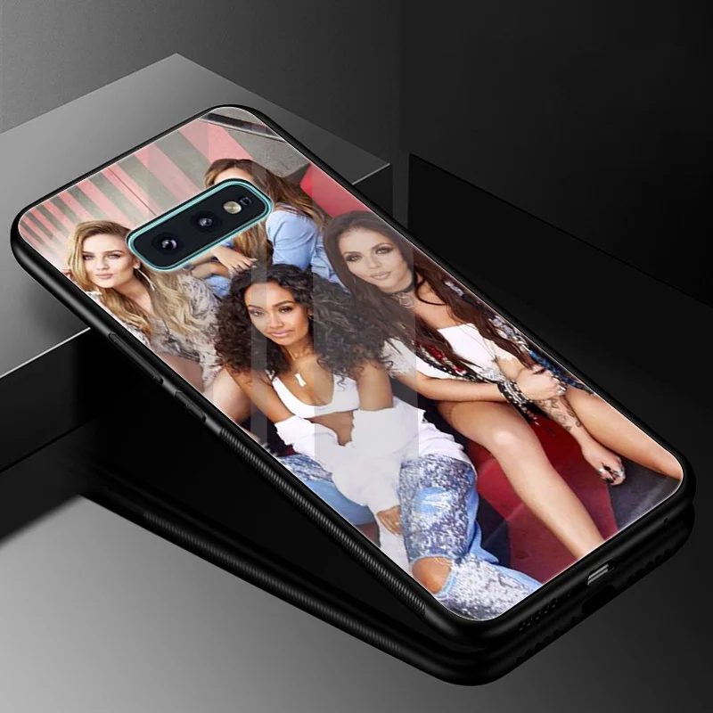 Чехол из закаленного стекла little mix для Samsung Galaxy A10 A20 A30 A40 A50 A60 A70 S7 Edge S8 S9 Plus Note 8 9 S10 |