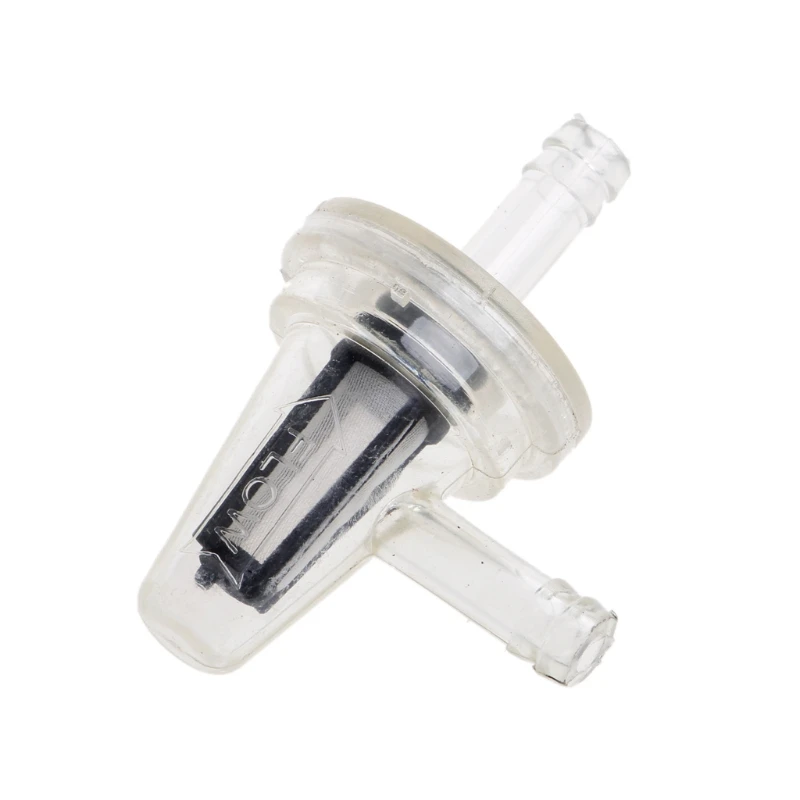 

1x Universal Motorcycle Right Angle Inline Fuel Filter 1/4" 6mm Hose Lines
