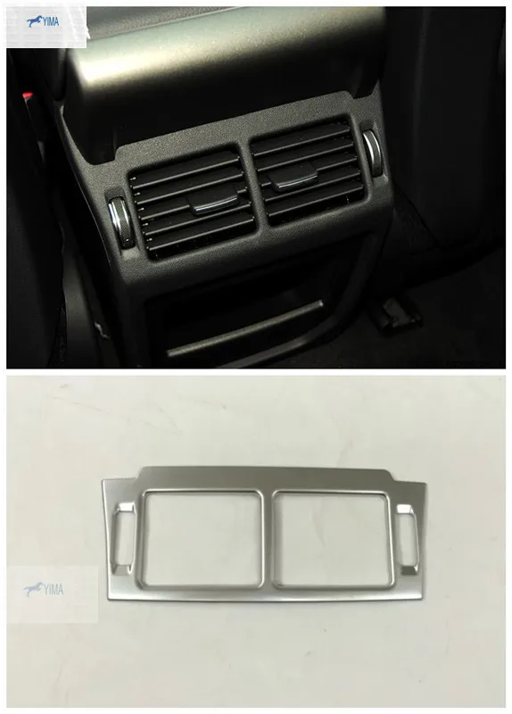 

Yimaautotrims Auto Accessory Armrest Box Rear Air Conditioning Outlet Cover Trim Fit For Range Rover Evoque 2012 2013 2014 ABS
