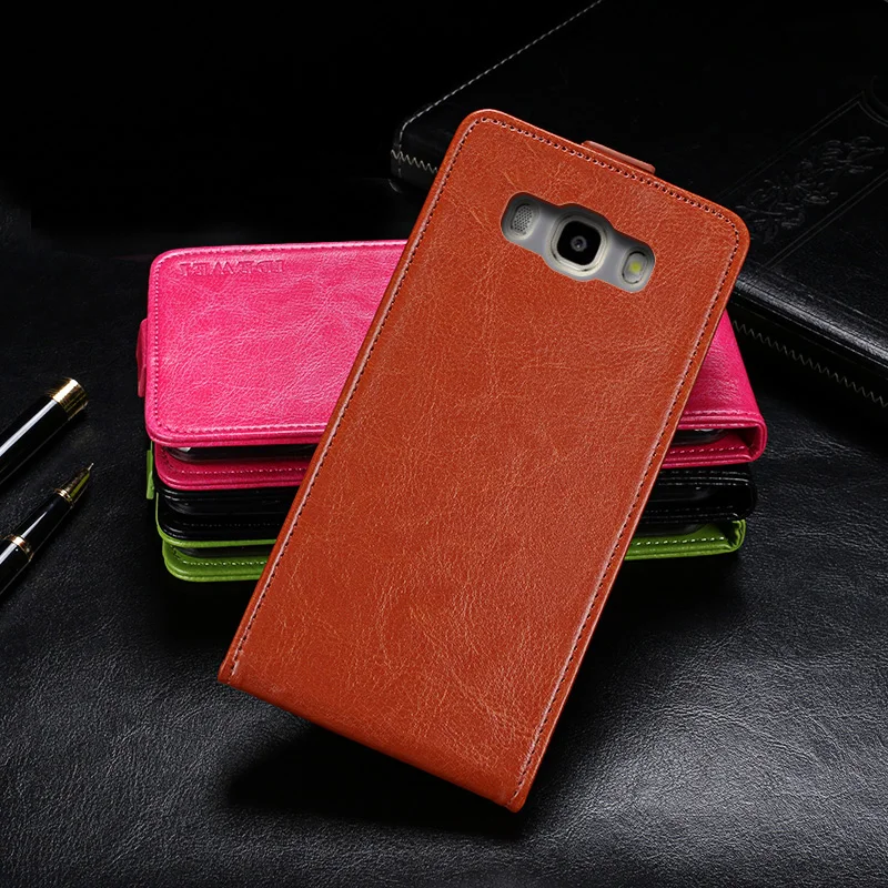 IDEWEI for Samsung J5 2016 Case High Quality Up Down Flip Leather Capa Cover Galaxy J510 Accessories | Мобильные телефоны и