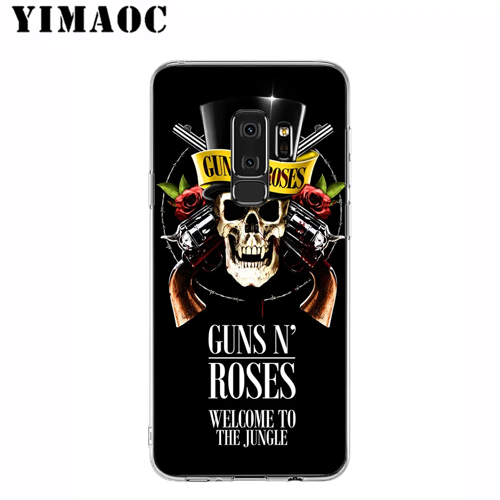 YIMAOC Guns n Roses Soft Silicone Case for Samsung Galaxy A5 A6 Plus A7 A8 A9 2018 J3 J5 J6 J7 2016 2017 EU Version |
