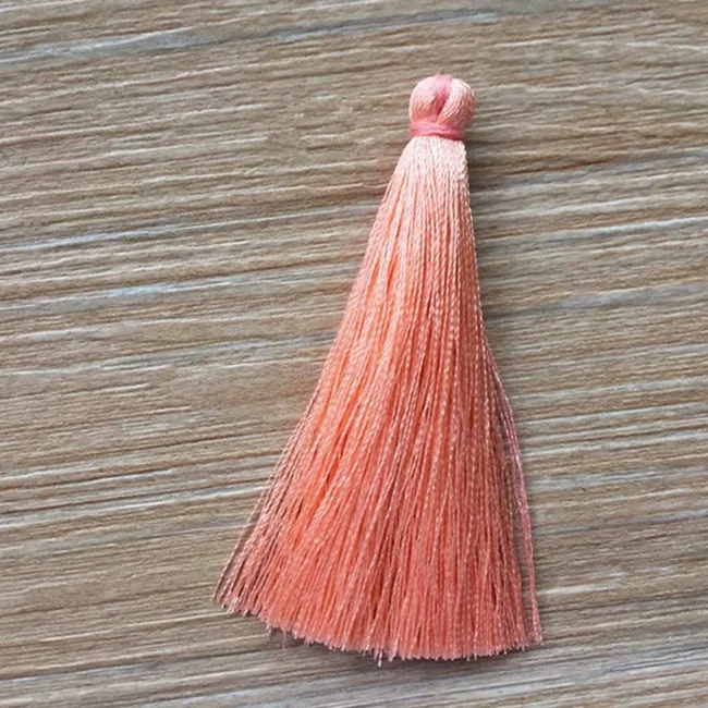 Meat pink 20 шт. 7 см мини хлопок нить ткань кисточкой DIY кулон ювелирный браслет для изготовления ключей бахрома отделка Ремесло кисточки Швейные аксессуары - Цвет: Meat pink