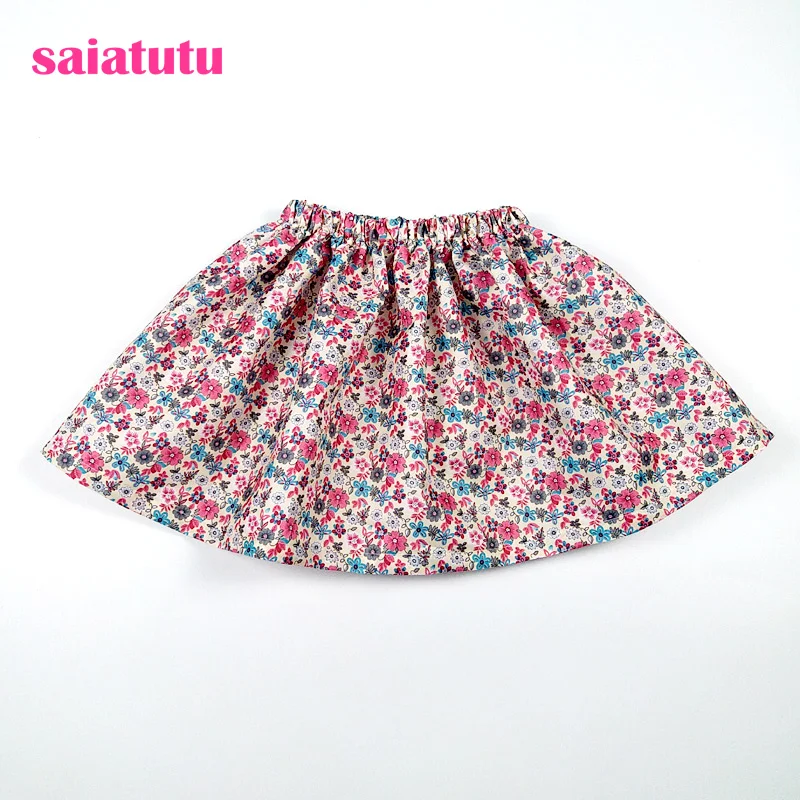 Дешевая коллекция 2019 года летние юбки пачки с цветочным принтом для маленьких