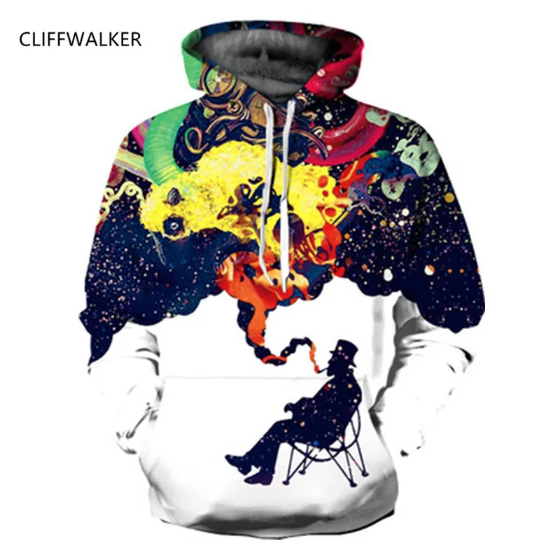 Дропшиппинг Демисезонный 3D толстовки для Для мужчин с капюшоном печати