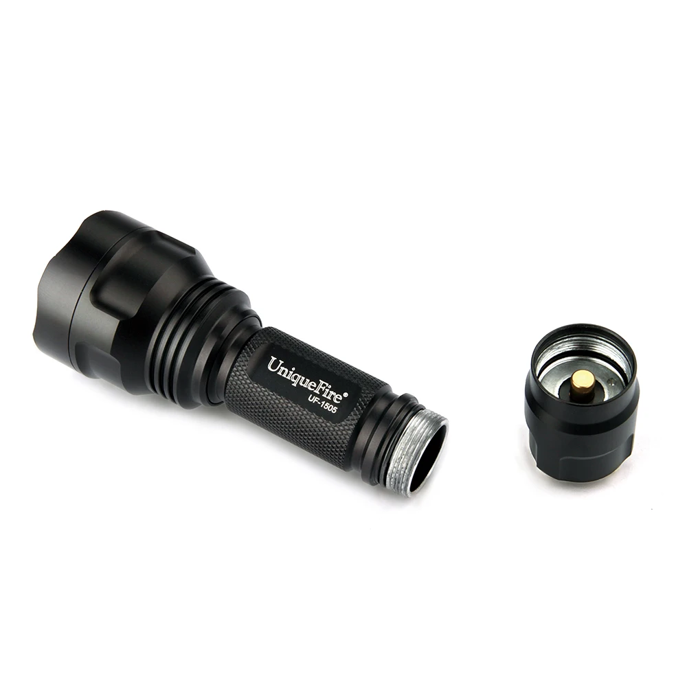 UniqueFire тактический фонарь красного света 1505 T38 XRE Zoom 3 режима военный качественный