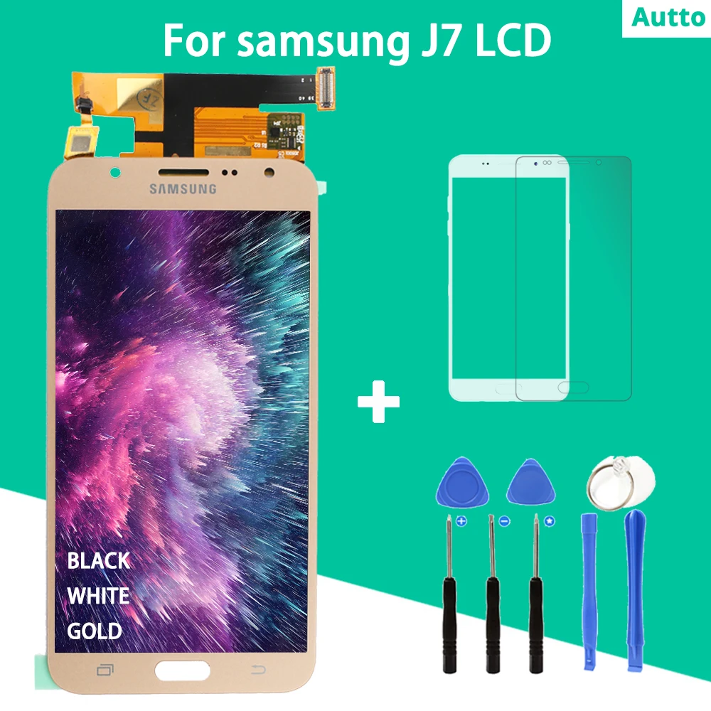 5 &quotЖК дисплей для sAMSUNG Galaxy J7 2015 J700 ЖК Дисплей Сенсорный экран планшета J700F J700M J700H