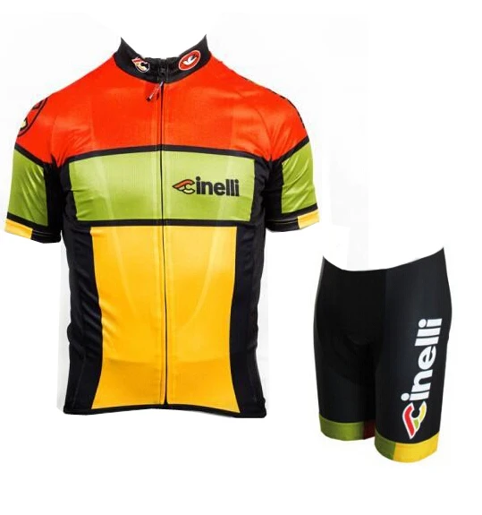 New 2015 Cinelli Cycling Jersey and Bib Shorts Team Kit Summer Clothing Set Ropa Ciclismo Size:S-XXXL | Спорт и развлечения