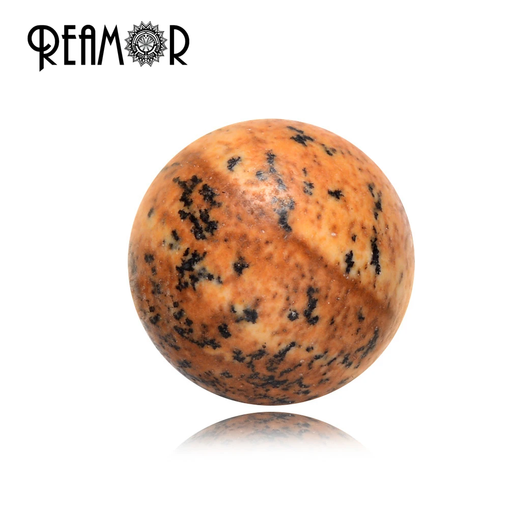 Новое поступление бусины REAMOR с натуральными камнями изображением черепа из