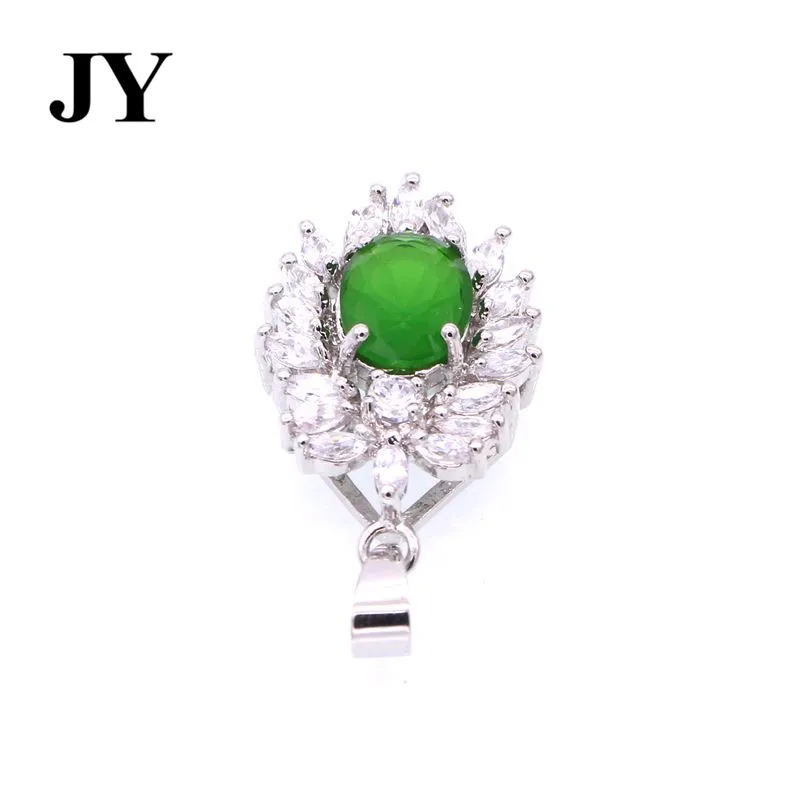 JY Новое поступление Мода зеленый камень pendnat для Для женщин женские Best любовь