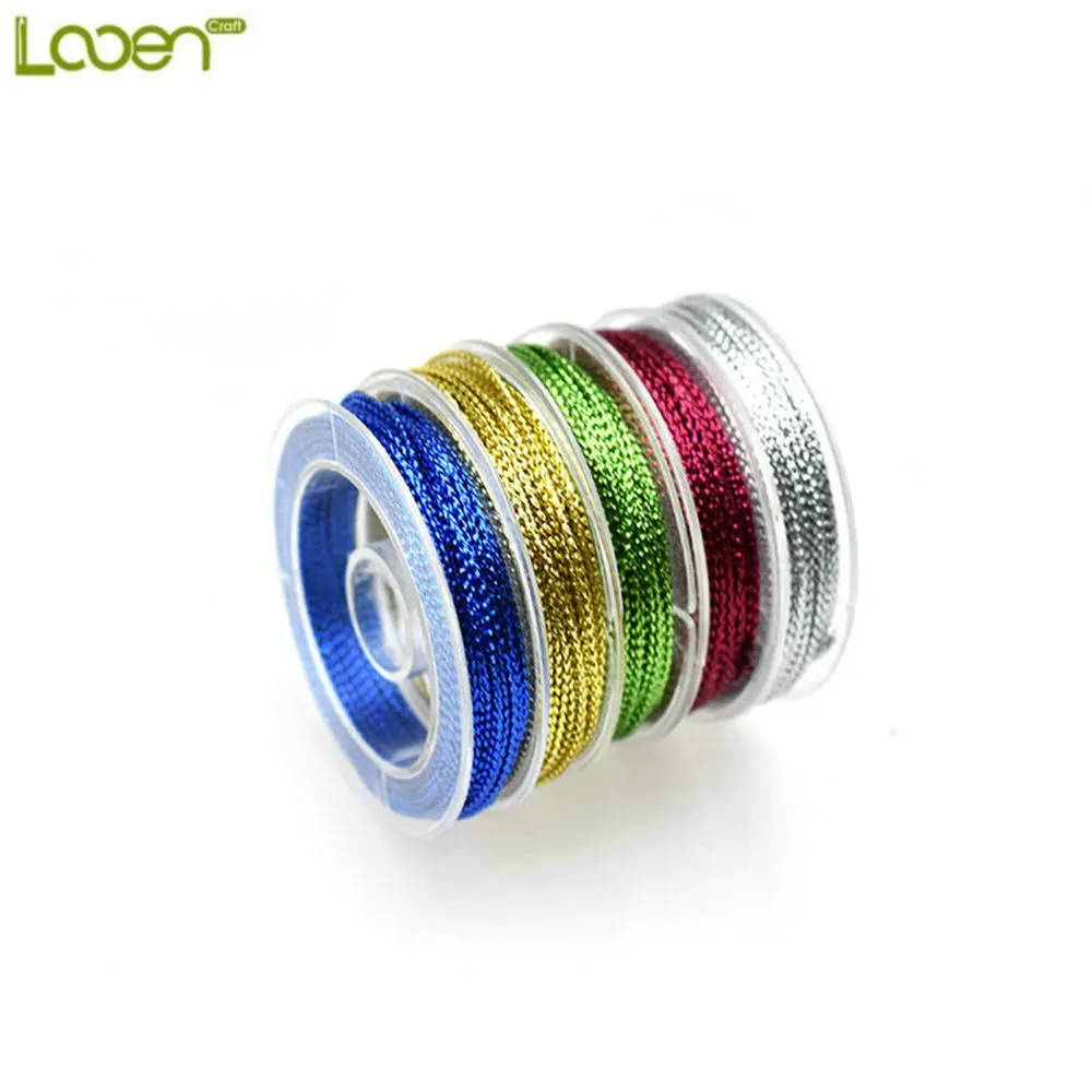 Looen бренд 9 шт./лот DIY сумка конфетная металлическая пряжа/Золотая и серебряная