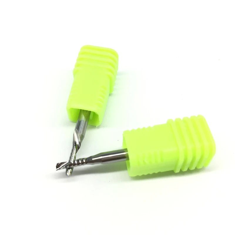 

1pc 2mm 3.175mm 8mm One Flute Endmills Carbide End Mills Single Spiral Milling Cutter for WoodPVC Engraving Aluminum Router Bit