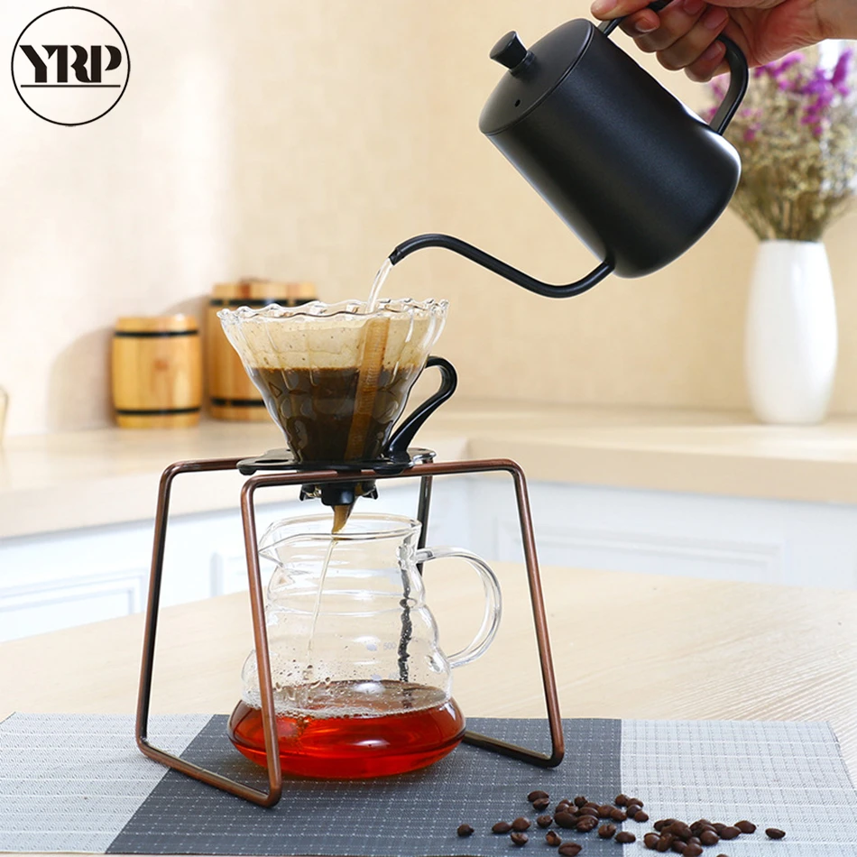 YRP 2 цвета V60 классический кофейный Перколятор из нержавеющей стали полка для