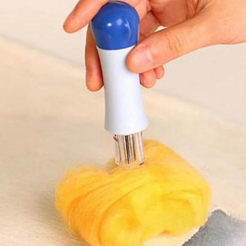 Шерстяное валяние с забавной ручкой Клевер 7 игл набор шерстяной инструмент