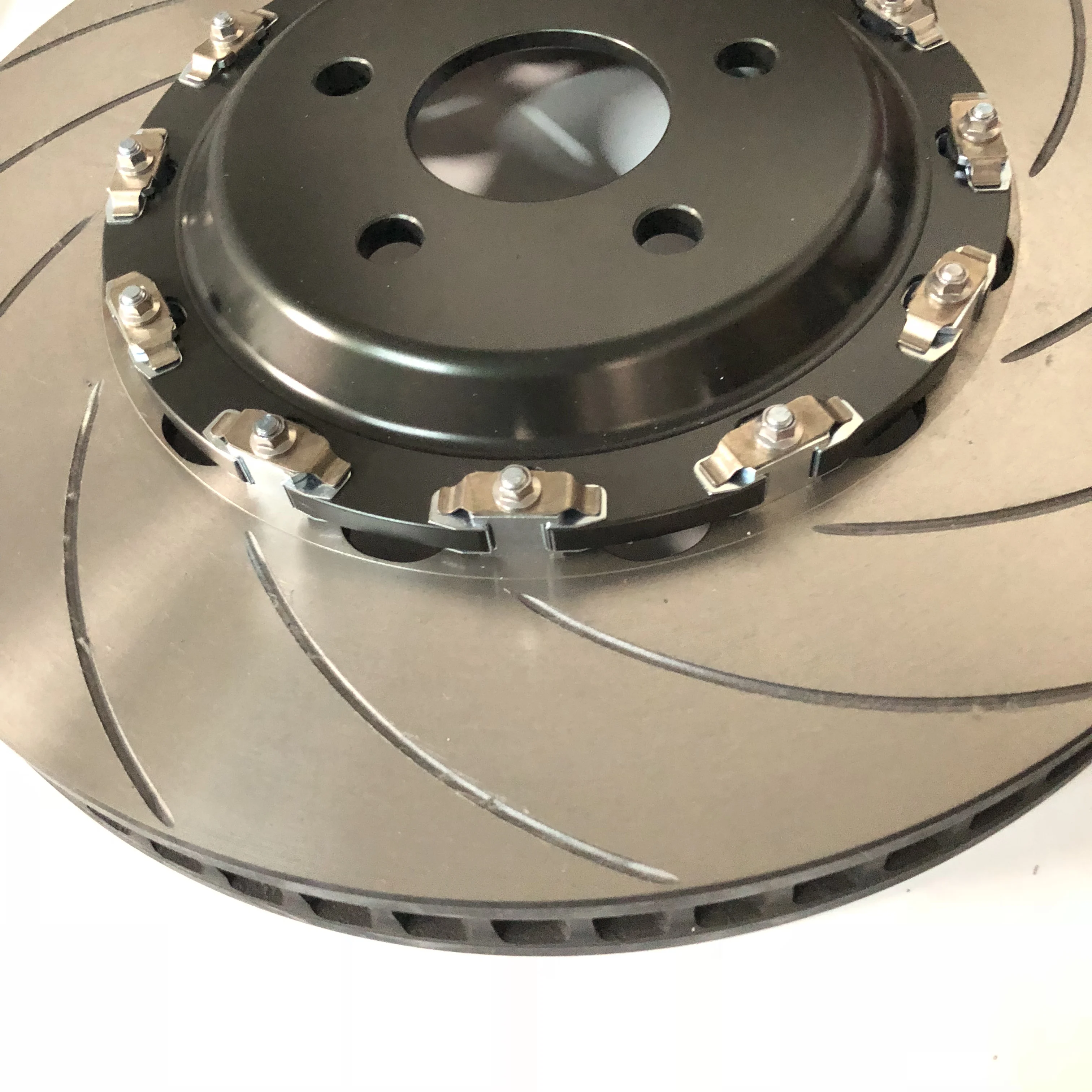 

Jekit car brake 380*34mm disc with floating center bell for A45 AMG 2016 model front for Brembo GT6 red brake caliper