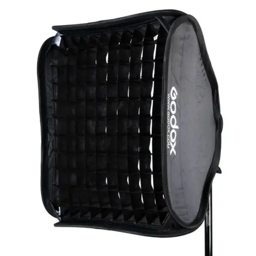 Godox 60x60 см 24 &quotсотовый софтбокс с решеткой + s образный Кронштейн для вспышки Bowens