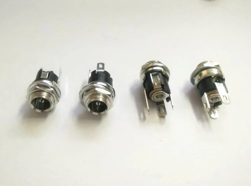 50pcs 5.5mm X 2.1mm Panel Mount Female DC Power Supply Adapter Metal Jack Sockets Connector | Обустройство дома