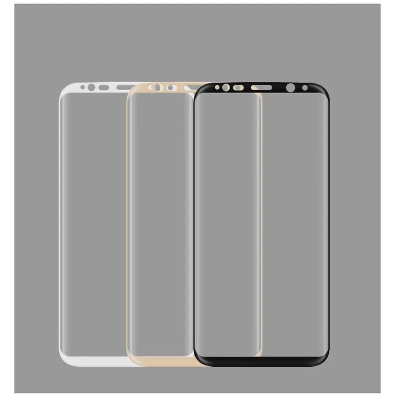 Изогнутое закаленное стекло с полным покрытием для Samsung Galaxy S8 защита экрана