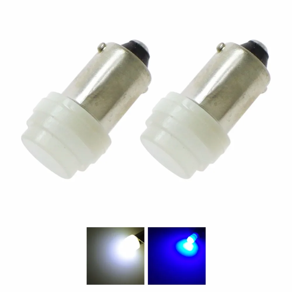 2 шт. 12V авто Интерьер светодиодный BA9S COB T4W белого и синего цвета керамика большой