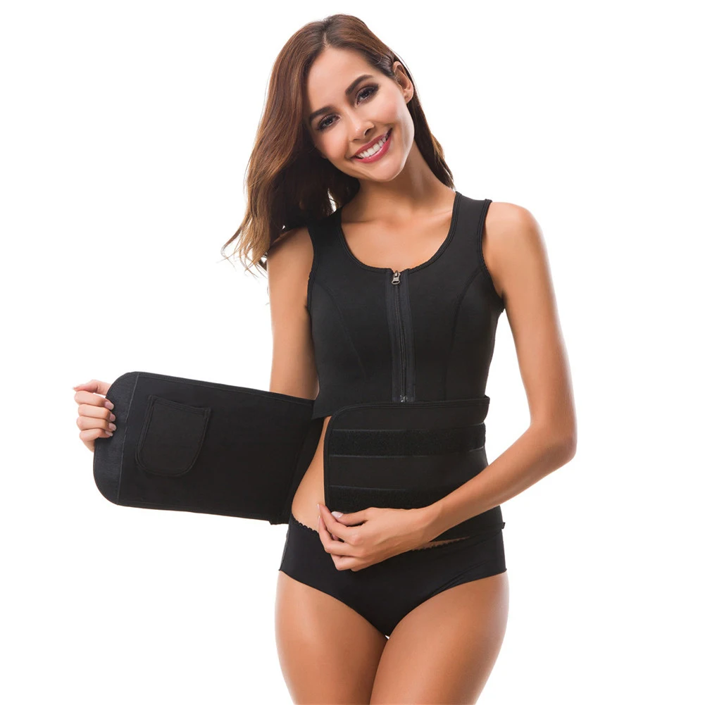 Неопрен сауна талии тренер жилет Горячая Shaper Лето тренировки Shaperwear похудения