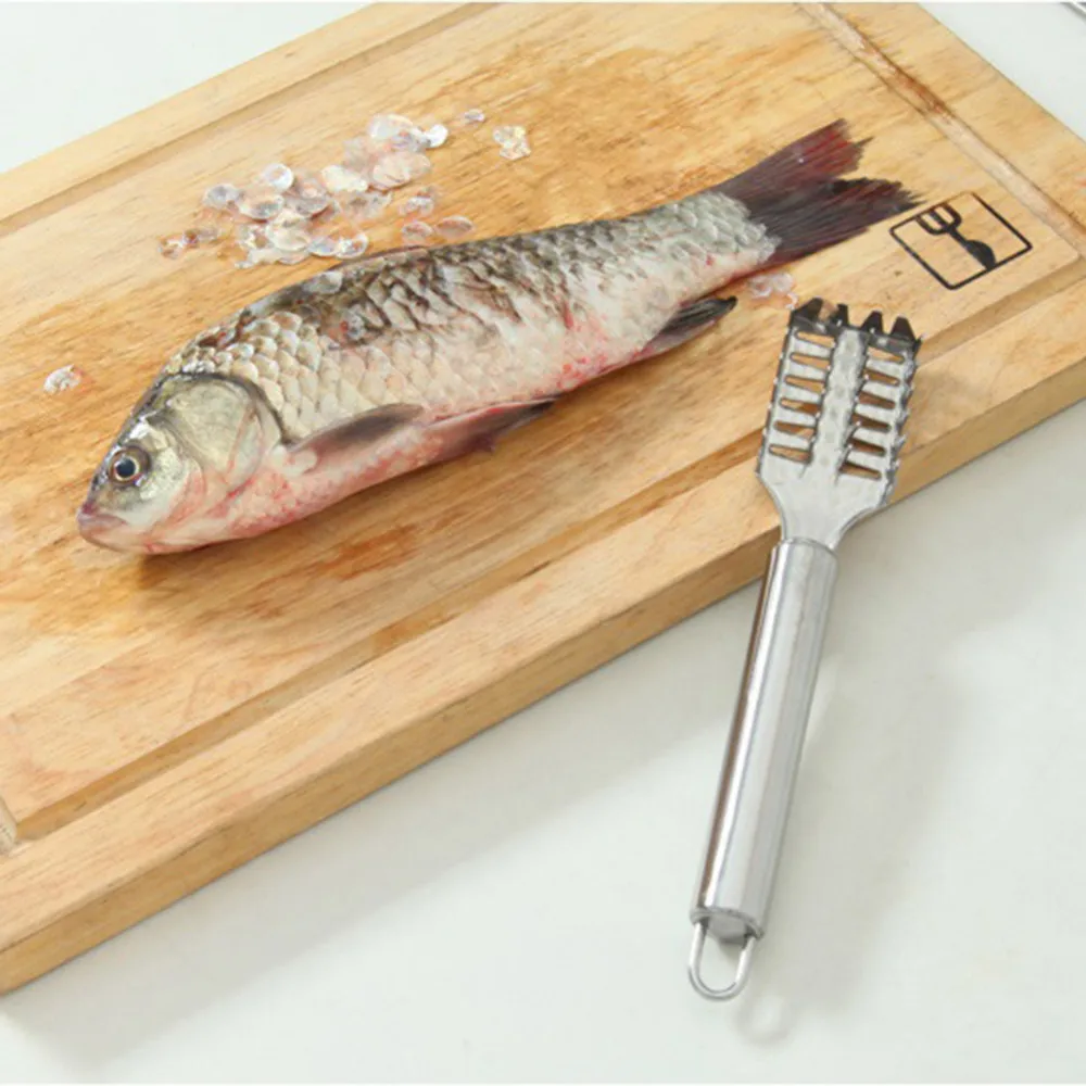 1 шт. Нержавеющая сталь в виде рыбьей чешуи Нож для быстрой очистки рыбы Скиннер