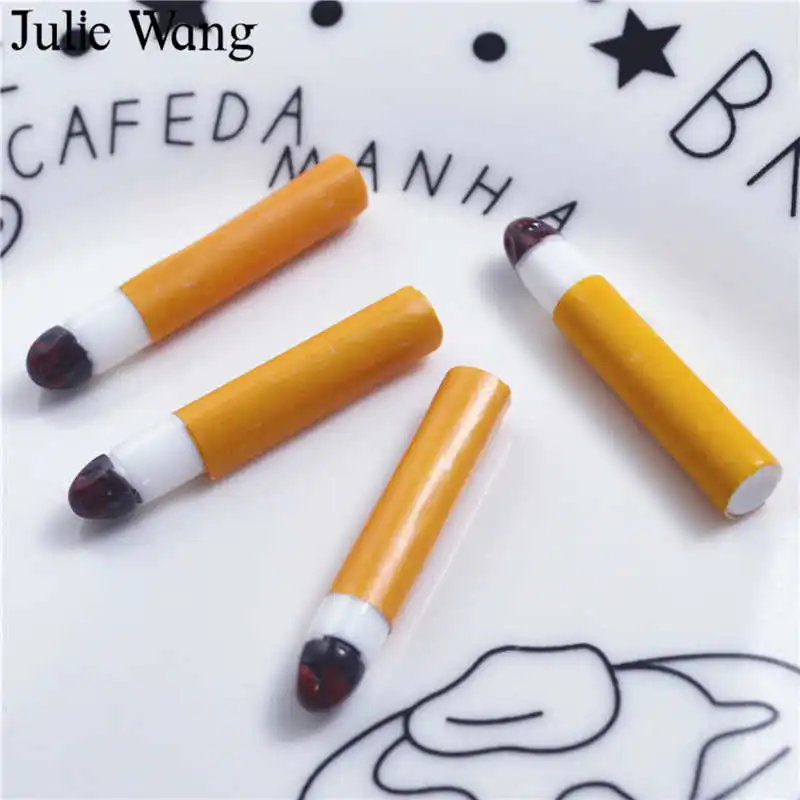 Julie Wang 10 шт. полимерные искусственные талисманы для сигарет подвески слайма