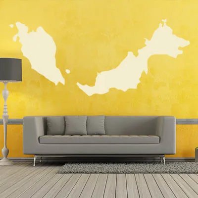 Малазийская карта Глобус земля страна настенный виниловый стикер на заказ