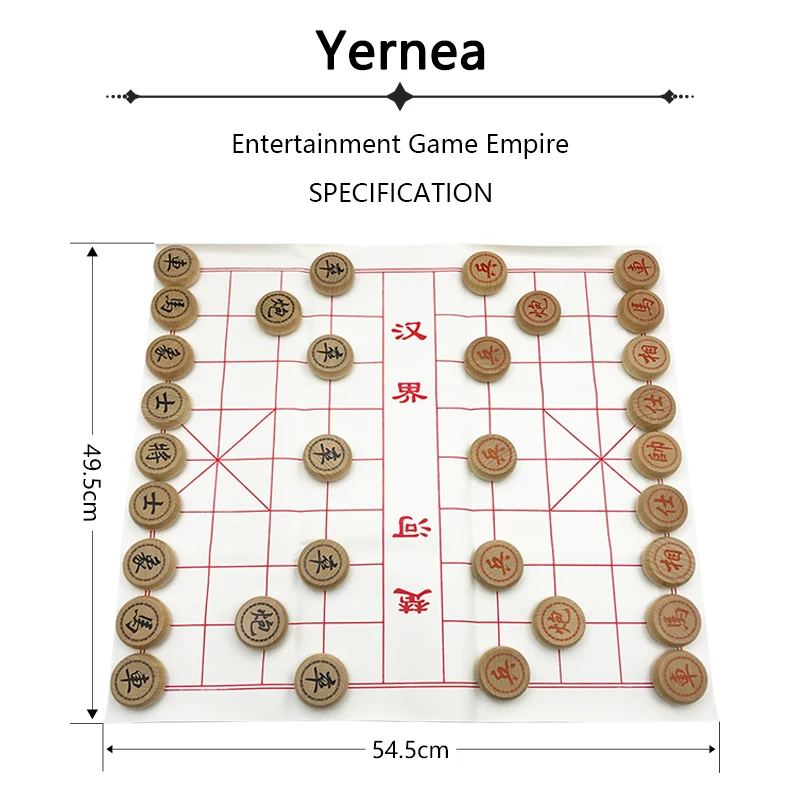 Китайская шахматная игра Yernea высокого качества новые шахматы из массива дерева
