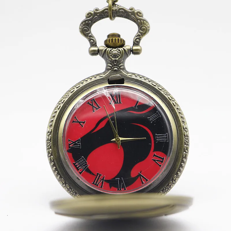 Высокое качество серебряные часы волк кулон мужские кварцевые карманные Япония