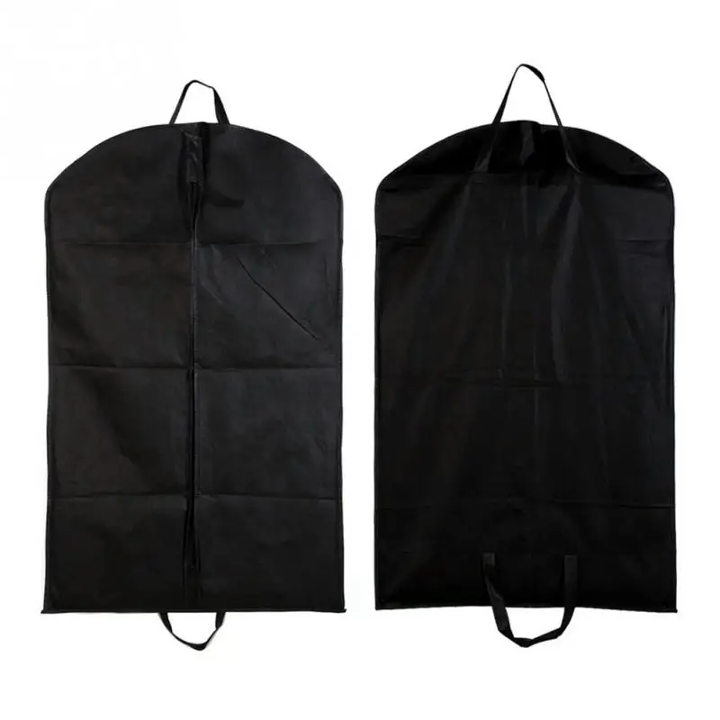 Folded Anti-dust Clothes Cover Garment Bag 60*100cm Suit Dress Storage Protector Black Travel Carrier Drop Shipping