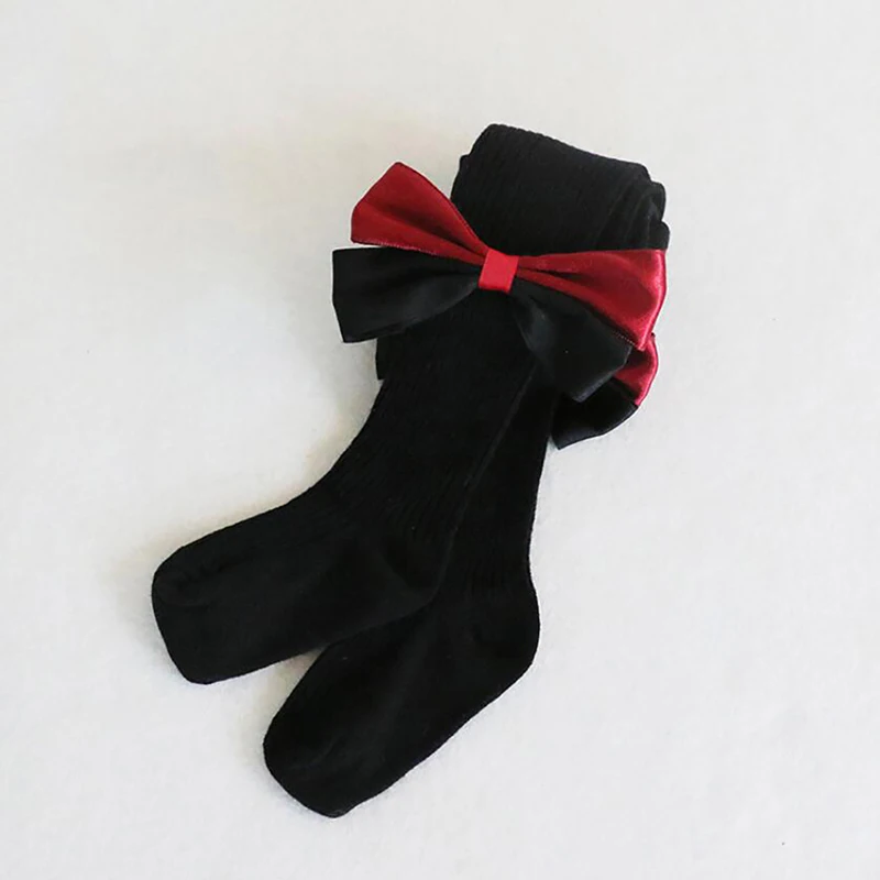 

Children Pants 2019 Spring Children's Stockings Girls Bow Pantyhose Sweet Kids School Uniform Tights