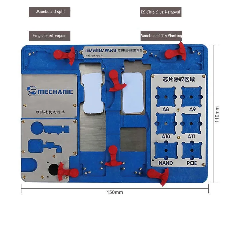 Зажим для платы MECHANIC CPU NAND PCIE держатель печатной со сканером отпечатков пальцев