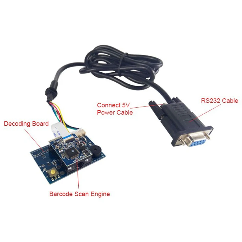 MMB4 RS232 1D CCD сканер штрих кода модуль двигателя для киоска POS системы считывания
