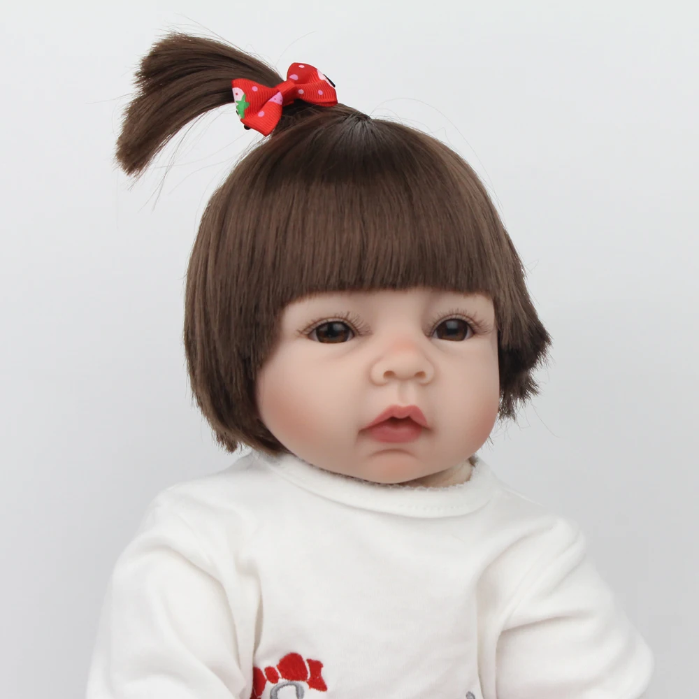 NPKDOLL 22 дюйма 55 см Reborn Baby toys мягкая силиконовая кукла костюм для детей подарок на