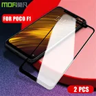 Закаленное стекло MOFi для Xiaomi Pocophone F1, Защитное стекло для XiaoMi POCO F1 с полным покрытием, черное, 2 шт.