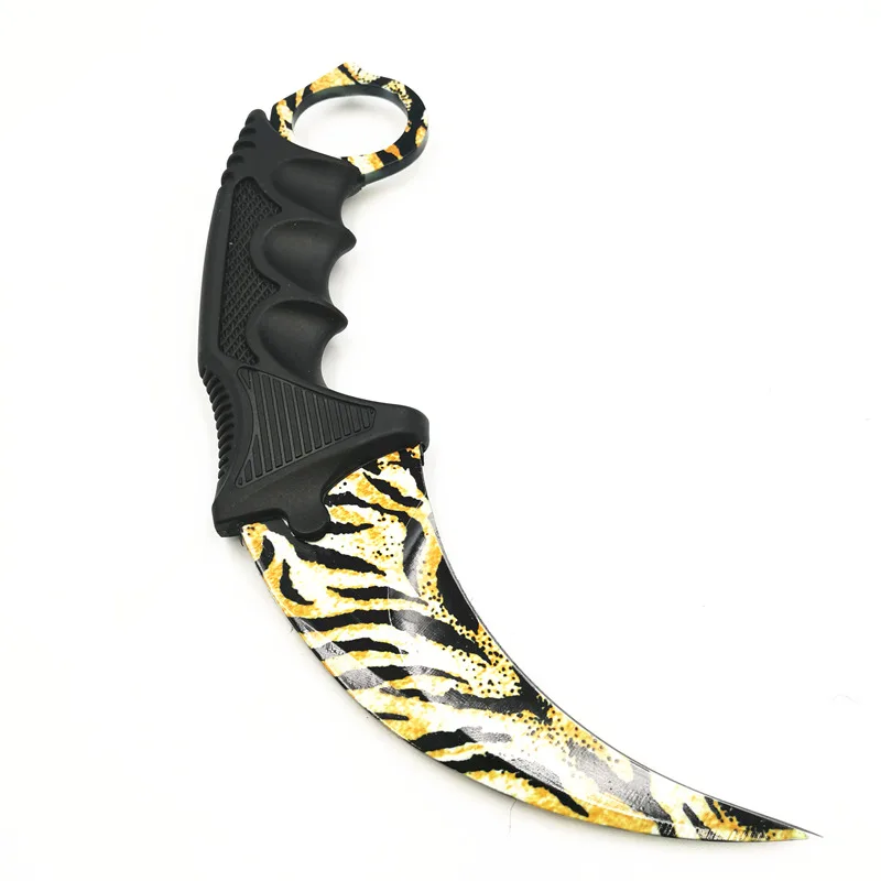 Tiger HS инструменты Открытый Karambit ножи охотничьи ножи выживания тактический коготь Карманный Самообороны обидный кемпинг инструмент - Цвет: Tiger