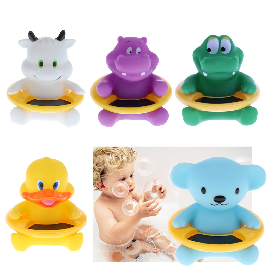 

Swimming Pool Baby Water Temperature Water Bath Thermometer Duck Hippo Crocodile Pool Bath Tester Toy