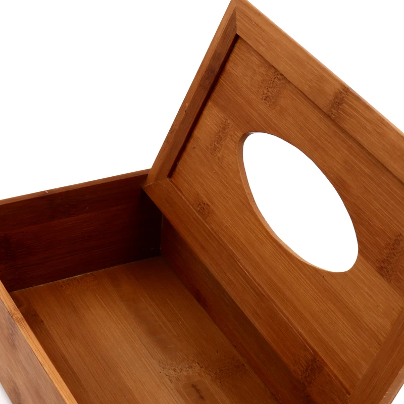 

customized bamboo wooden box casket Bamboo Tissue Box Counry Seat Type For Car Tissue Bamboo Pumping Paper Table Box ZSN-03