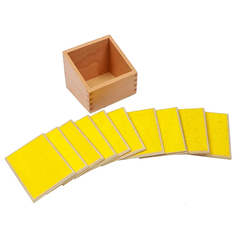 Детские игрушки Монтессори сенсорные панели с коробкой для дошкольного