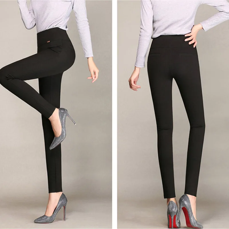 Обтягивающие женские брюки-карандаш эластичные брюки Офисная Рабочая одежда
