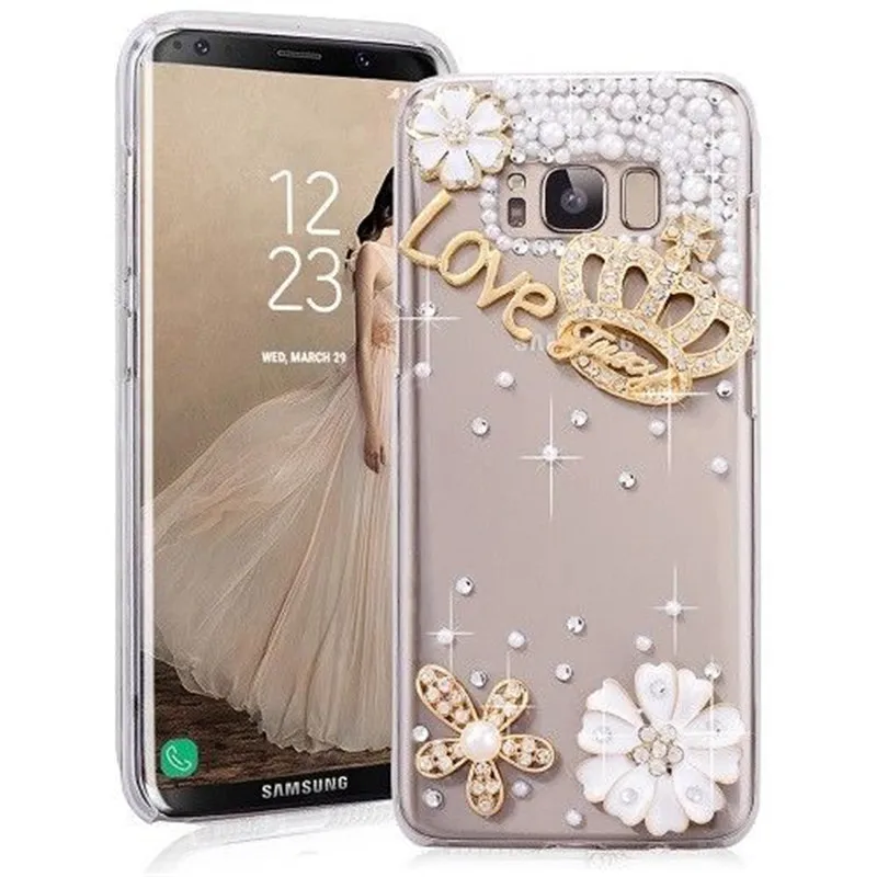 LaMaDiaa 3D Кристалл Алмаз ручной работы Bling чехол для телефона для samsung Galaxy S10 lite S7 edge S8 S9 Plus Note 10 Note8 Модный чехол