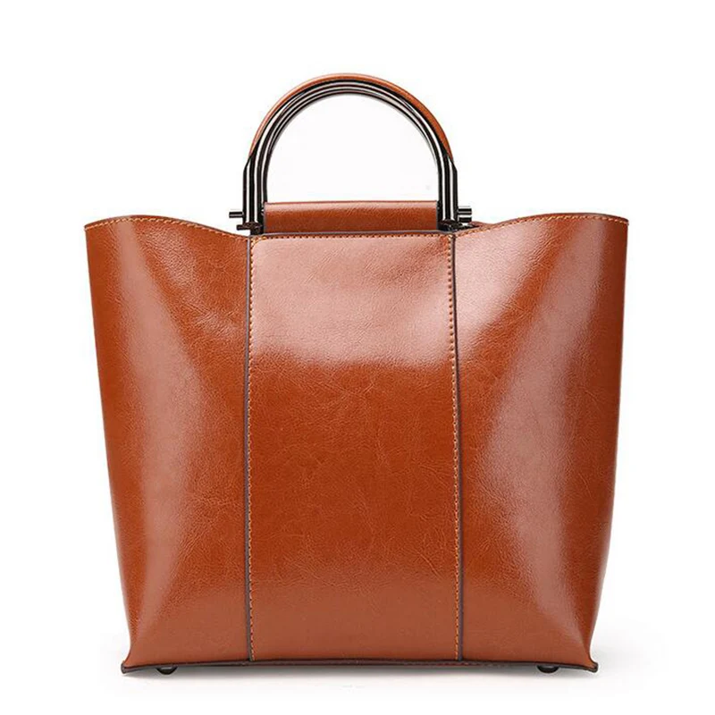 WILIAMGANU Модные Ретро Сумки из натуральной кожи для женщин масляные большие 2018