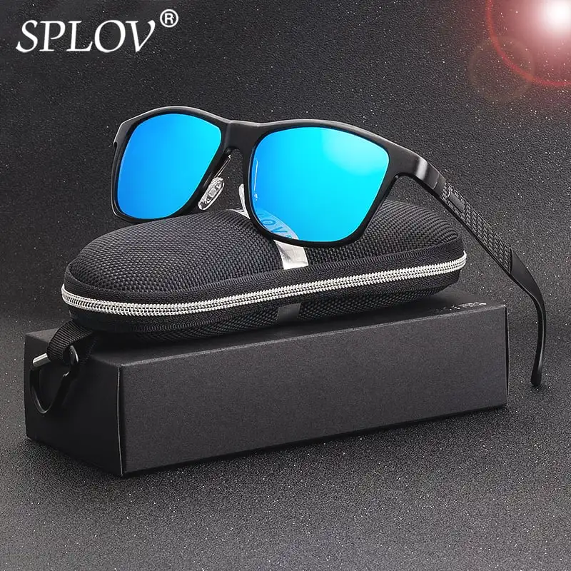 SPLOV 2018 New Aluminum Magnesium Polarized Sunglasses Men Sunglass Women Square Sun Glasses Classic Driving Eyewear Eyeglasses |