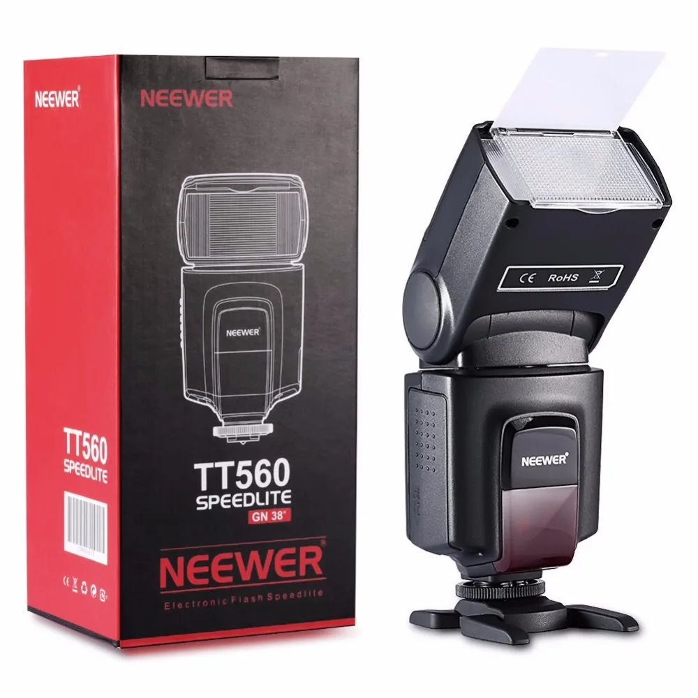 Вспышка Neewer TT560 Speedlite для Canon Nikon Panasonic Olympus Pentax и других цифровых камер DSLR со